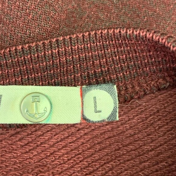 Iron & Resin Men's Single V Pocket Knit Long Sleeve Crew Neck Sweater Size L - Picture 9 of 12